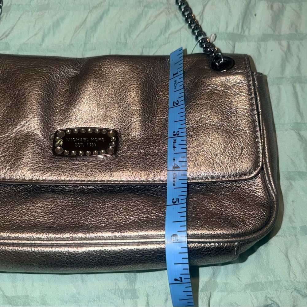 Michael Kors Jet Set Convertible Chain Bag In Metallic Rose Gold - Picture 11 of 12